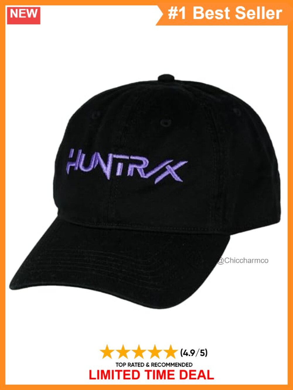 HUNTR/X Embroidered K-Pop Demon Hunters Baseball Cap Adjustable